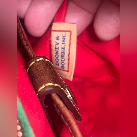 Dooney Bourke Handbag Chestnut Florentine Leather Front Pocket‎ Satchel - Picture 10 of 15